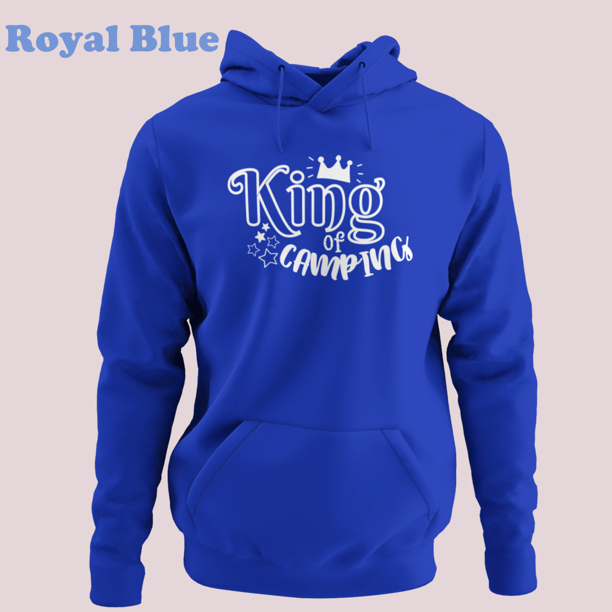 Camping Hoodie Royal Blue King