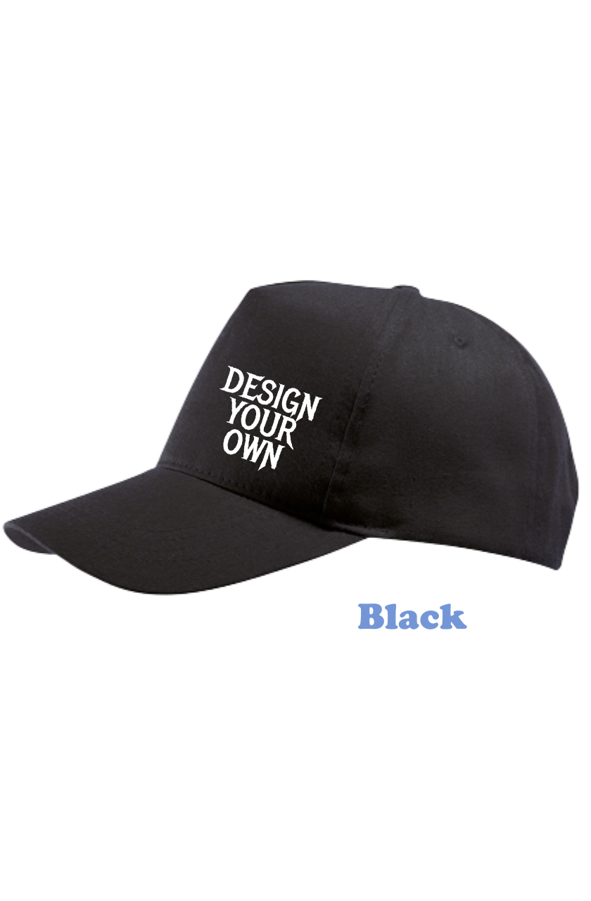 Design your own - Cap of pet Black